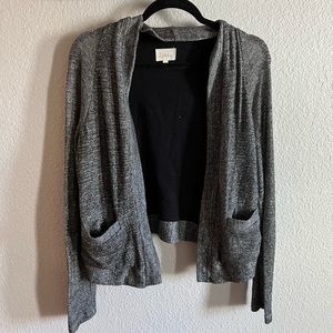 Anthropologie Metallic Shimmer Cardigan